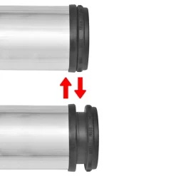Accessoires Pour Tables-vidaXL 4 pieds de table réglables en hauteur 710 mm Nickel brossé