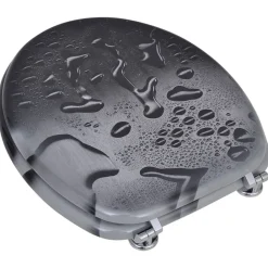 Plomberie-vidaXL Abatant de WC avec couvercle design goutte d'eau
