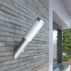 Luminaires-vidaXL Applique murale design avec détecteur, inclinée