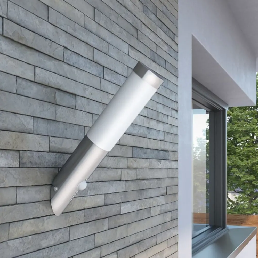 Luminaires-vidaXL Applique murale design avec détecteur, inclinée