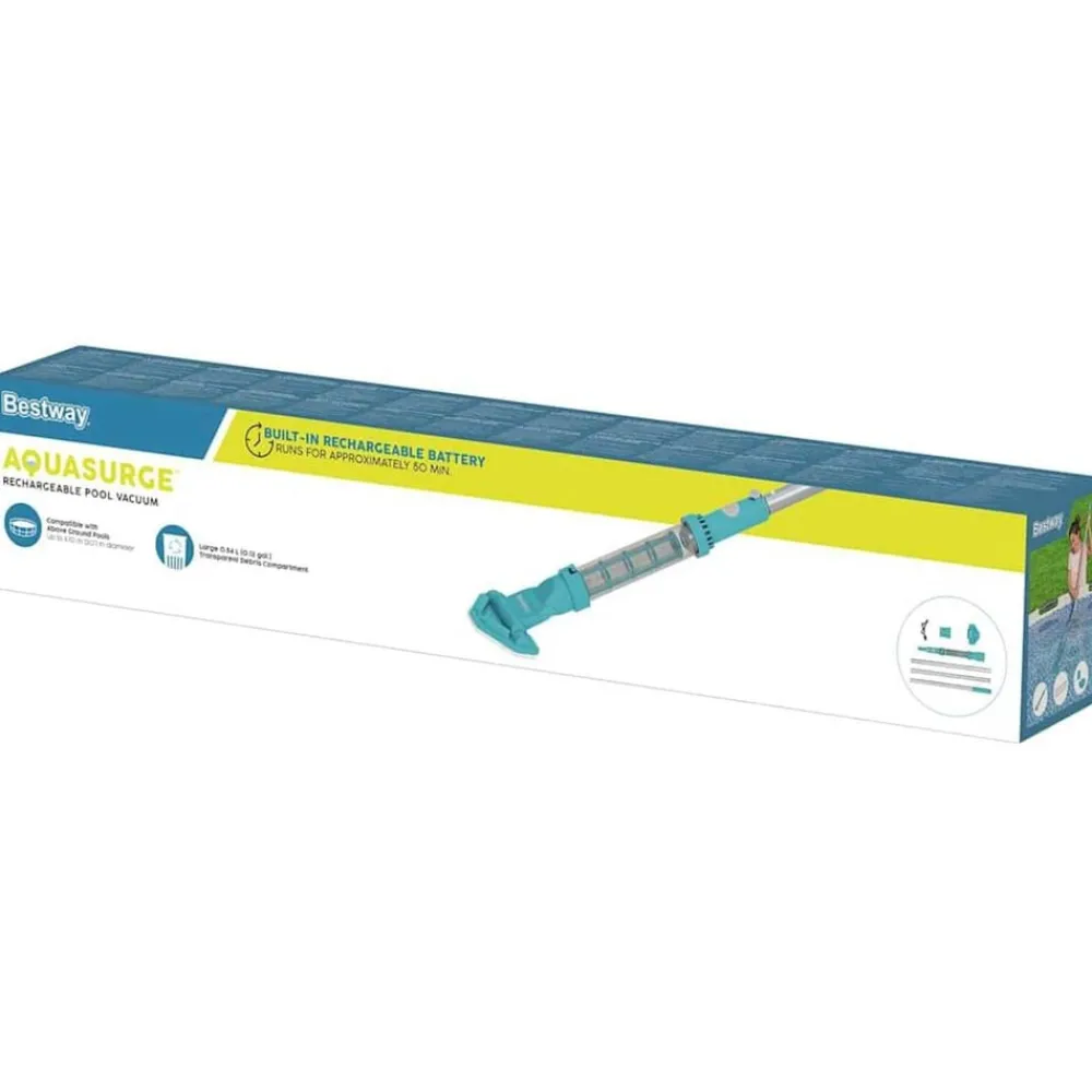 vidaXL Best Way Aspirateur de Piscine Bleu 252 x 17 cm Aluminium