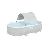 Piscine & Spa-vidaXL Bestway Auvent de piscine hors sol Blanc