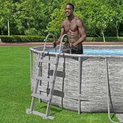 Piscine & Spa-vidaXL Bestway Échelle de piscine à 4 marches Flowclear 107 cm