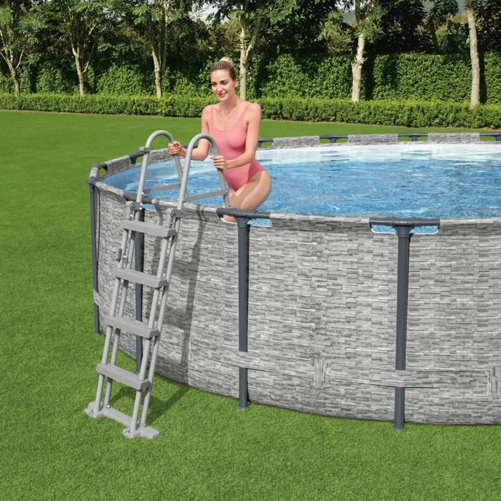 vidaXL Bestway Échelle de piscine à 4 marches Flowclear 122 cm