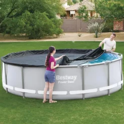 Piscine & Spa-vidaXL Bestway Couverture de piscine Flowclear 427 cm