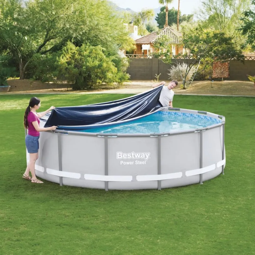 Piscine & Spa-vidaXL Bestway Couverture de piscine Flowclear 427 cm