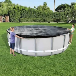 Piscine & Spa-vidaXL Bestway Couverture de piscine Flowclear 488 cm