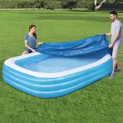 Piscine & Spa-vidaXL Bestway Couverture de piscine Flowclear 305x183x56 cm