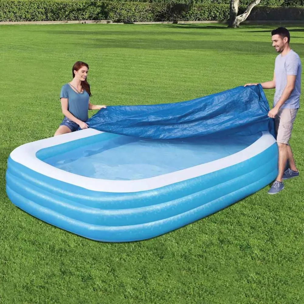 Piscine & Spa-vidaXL Bestway Couverture de piscine Flowclear 305x183x56 cm