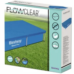 vidaXL Bestway Couverture de piscine Flowclear 221x150 cm