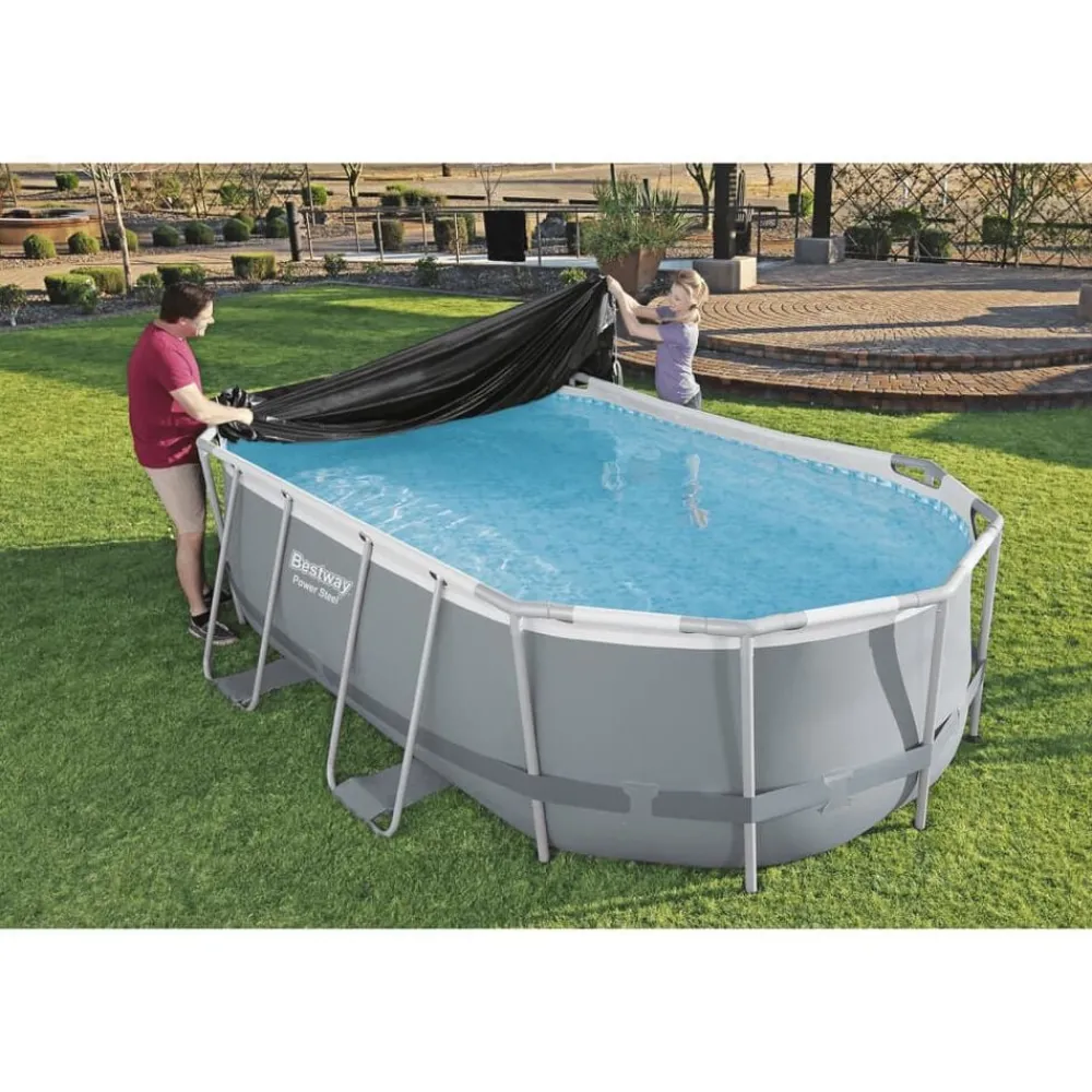 Piscine & Spa-vidaXL Bestway Couverture de piscine Flowclear 418x230 cm
