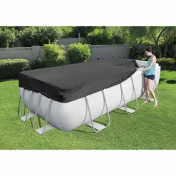 vidaXL Bestway Couverture de piscine Flowclear 404x201 cm