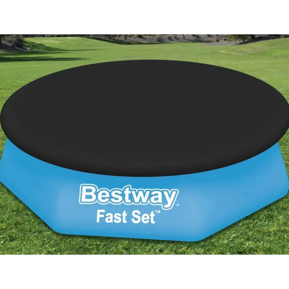 Piscine & Spa-vidaXL Bestway Couverture de piscine Flowclear Fast Set 240 cm