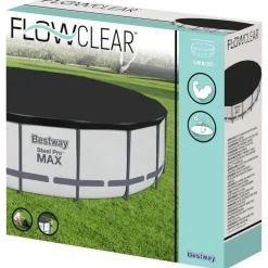 Foresterie & Exploitation Des Forêts|Piscine & Spa-vidaXL Bestway Couverture de piscine Flowclear Fast Set 555 cm