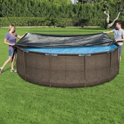 vidaXL Bestway Couverture de piscine Flowclear 366 cm