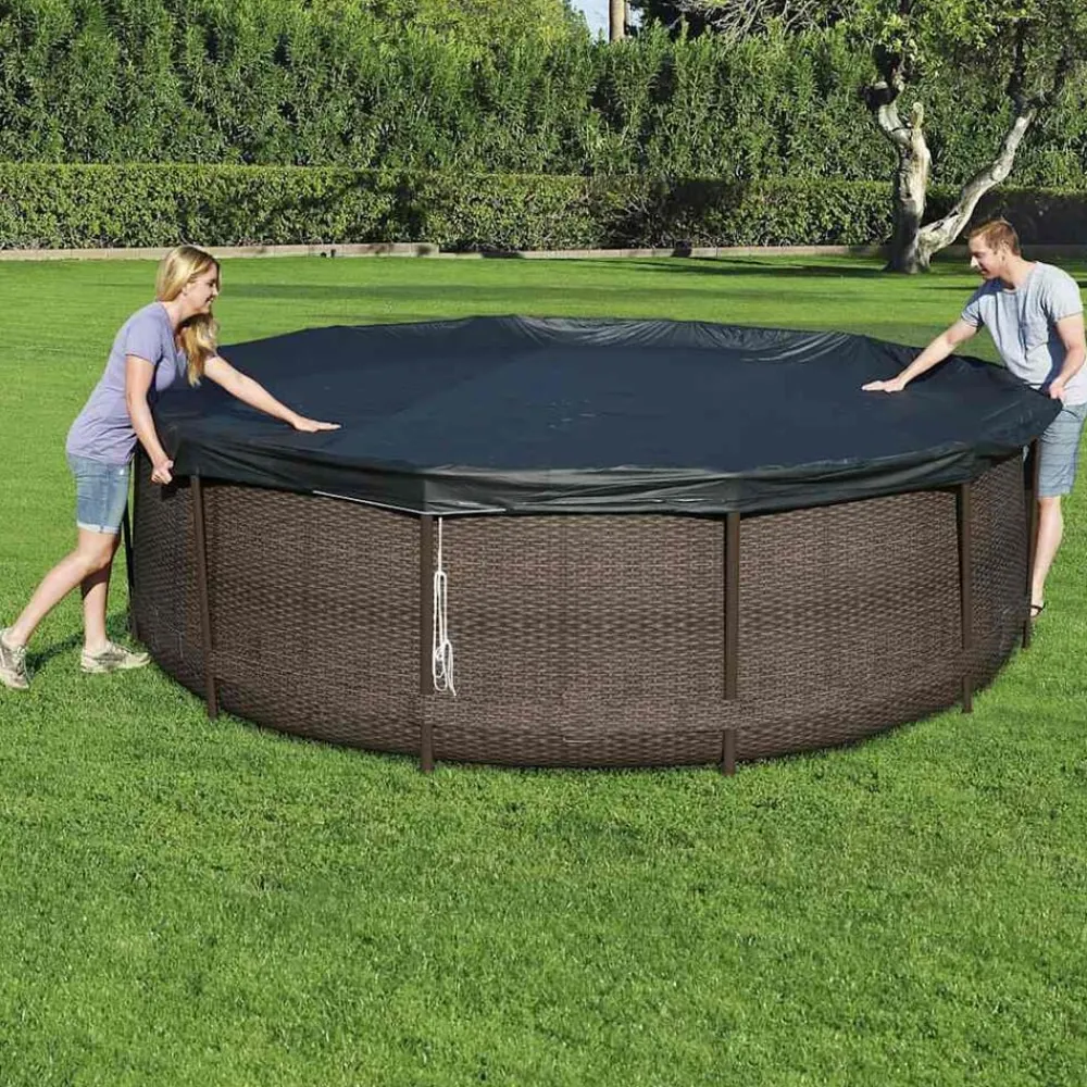 vidaXL Bestway Couverture de piscine Flowclear 366 cm
