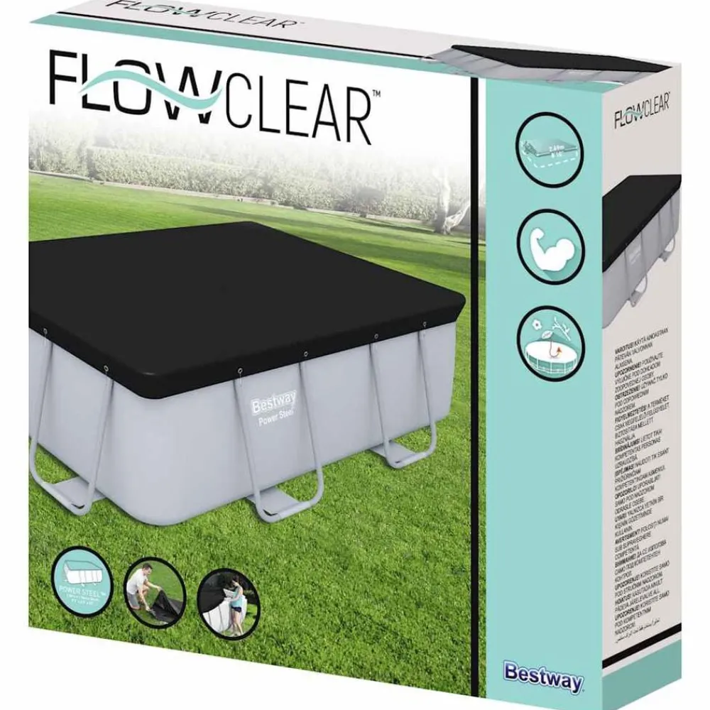 vidaXL Bestway Couverture de piscine Flowclear 269x179 cm