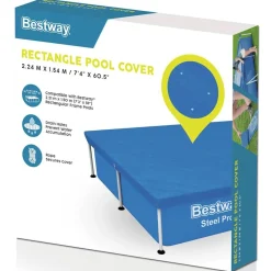 vidaXL Bestway Couverture de piscine Flowclear 221x150 cm