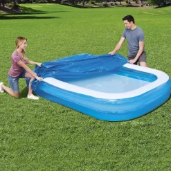 Piscine & Spa-vidaXL Bestway Couverture de piscine Flowclear 262x175x51 cm