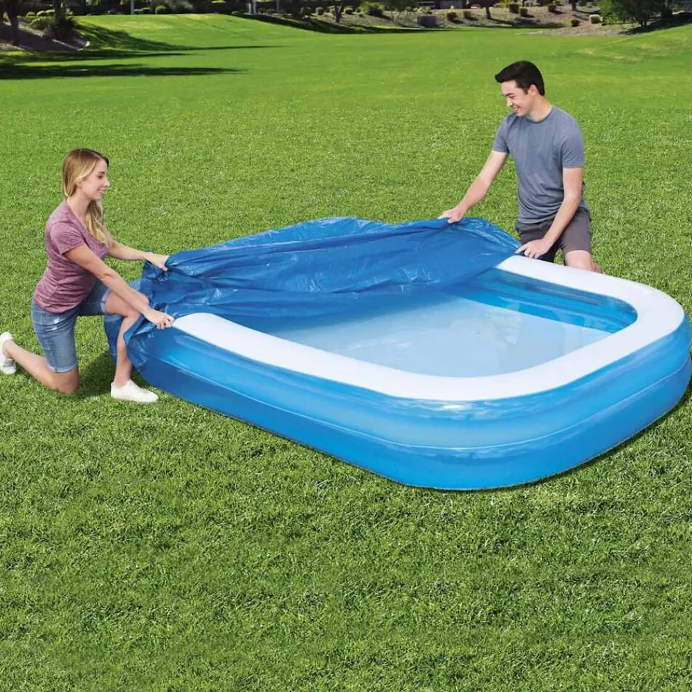 Piscine & Spa-vidaXL Bestway Couverture de piscine Flowclear 262x175x51 cm