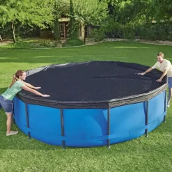 Piscine & Spa-vidaXL Bestway Couverture de piscine Flowclear 457 cm