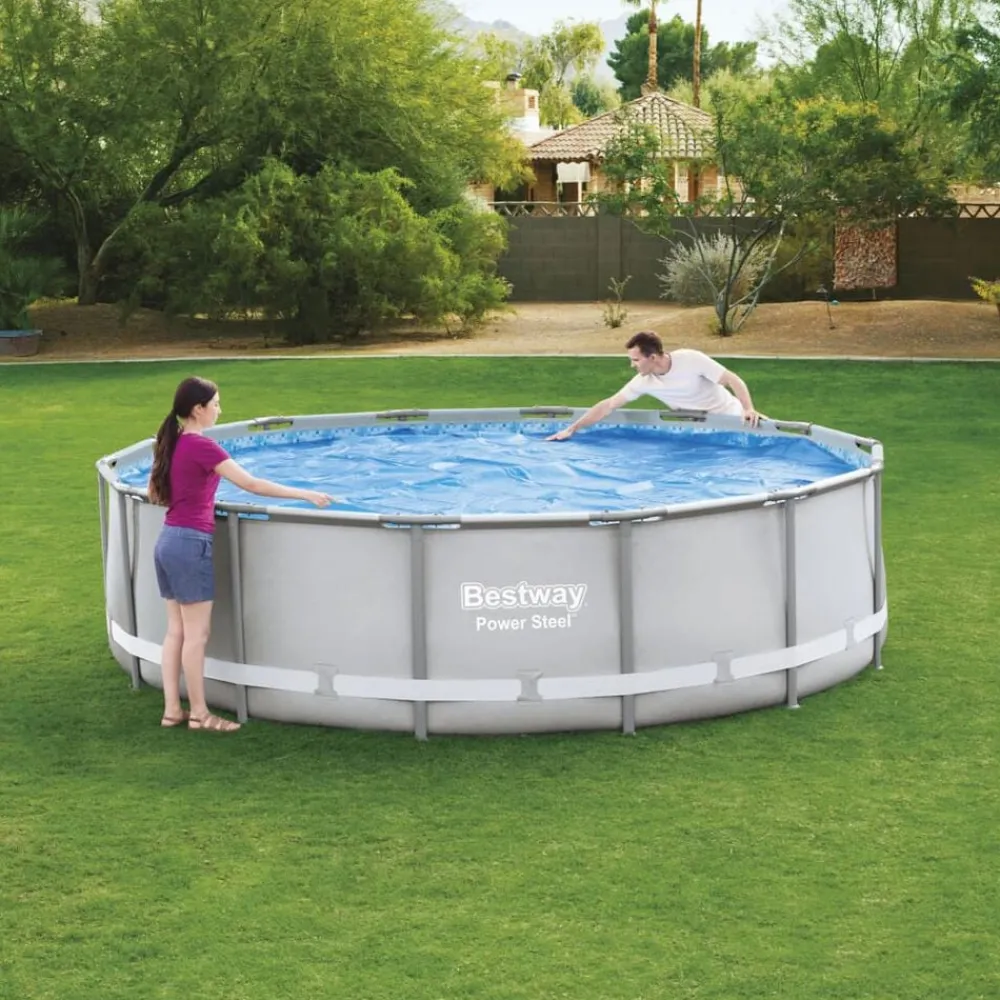 vidaXL Bestway Couverture solaire de piscine Flowclear 427 cm