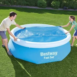 Piscine & Spa-vidaXL Bestway Couverture solaire de piscine Flowclear 305 cm