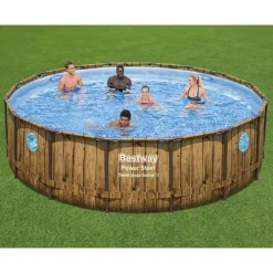 Piscine & Spa-vidaXL Bestway Ensemble de piscine Power Steel 488x122 cm