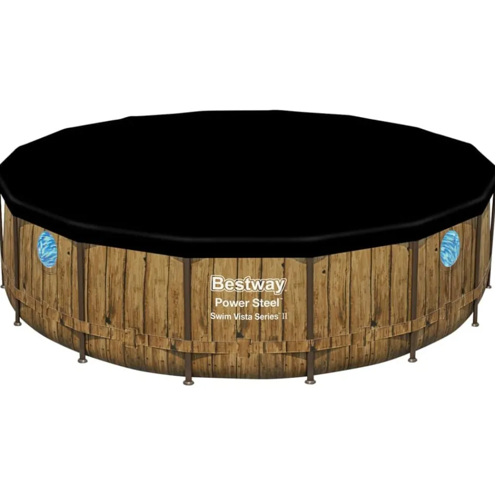 Piscine & Spa-vidaXL Bestway Ensemble de piscine Power Steel 488x122 cm