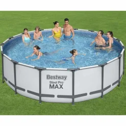 Piscine & Spa-vidaXL Bestway Ensemble de piscine Steel Pro MAX 488x122 cm