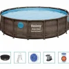 vidaXL Bestway Ensemble de piscine Power Steel 488x122 cm