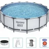 Piscine & Spa-vidaXL Bestway Ensemble de piscine Steel Pro MAX rond 457x122 cm