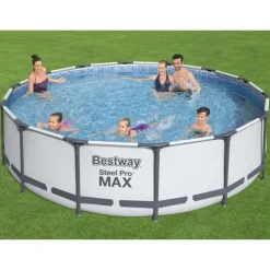 Piscine & Spa-vidaXL Bestway Ensemble de piscine Steel Pro MAX 427x107 cm