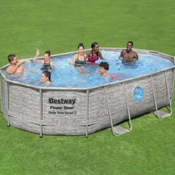 vidaXL Bestway Ensemble de piscine Power Steel 488x305x107 cm
