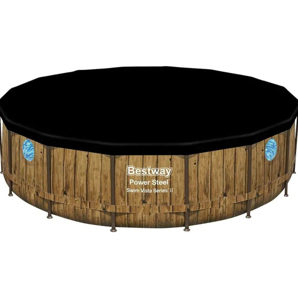 Piscine & Spa-vidaXL Bestway Ensemble de piscine Power Steel 488x122 cm