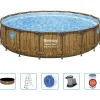 vidaXL Bestway Ensemble de piscine Power Steel 549x122 cm