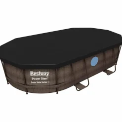 vidaXL Bestway Ensemble de piscine Power Steel 488x305x107 cm