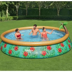vidaXL Bestway Ensemble de piscine gonflable Paradise Palms 457x84 cm