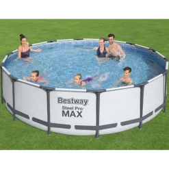 Piscine & Spa-vidaXL Bestway Ensemble de piscine Steel Pro MAX 427x107 cm