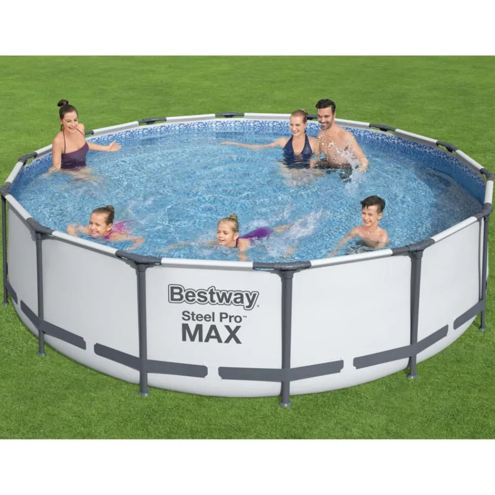 Piscine & Spa-vidaXL Bestway Ensemble de piscine Steel Pro MAX 427x107 cm