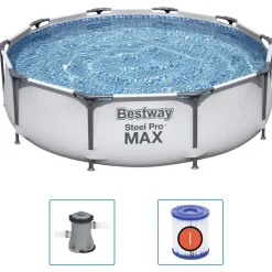 vidaXL Bestway Ensemble de piscine Steel Pro MAX 305x76 cm