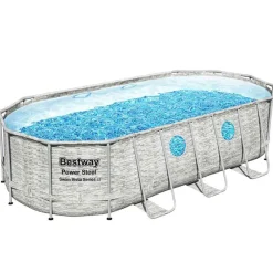 vidaXL Bestway Ensemble de piscine Power Steel Swim Vista 549x274x122 cm