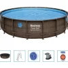 vidaXL Bestway Ensemble de piscine Power Steel 549x122 cm