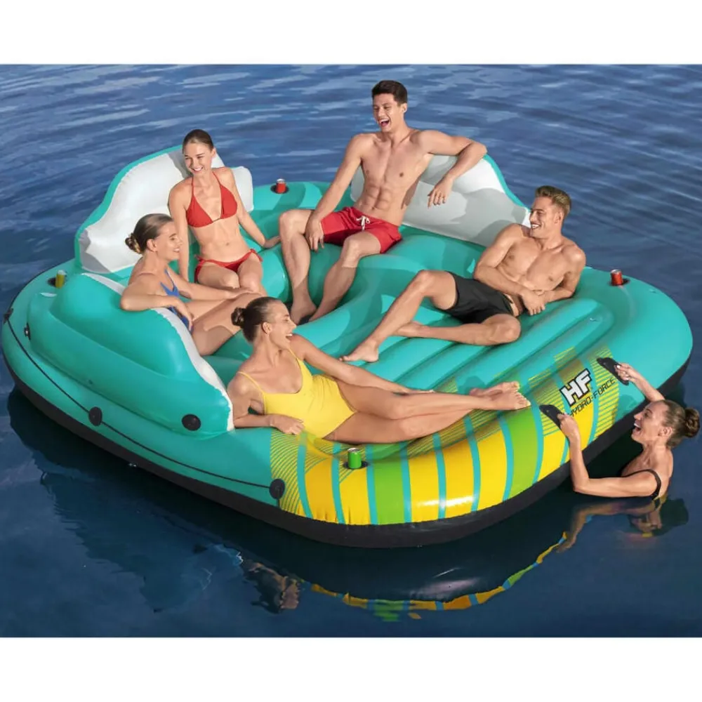 vidaXL Bestway Île de piscine gonflable 5 personnes Sunny Lounge 291x265x83cm