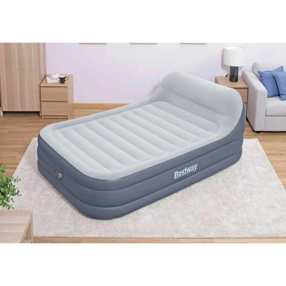 vidaXL Bestway Lit gonflable avec pompe intégrée 226x152x84 cm