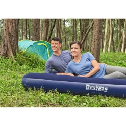 Loisirs De Plein Air-vidaXL Bestway Lit gonflable floqué 203 x 183 x 22 cm 67004