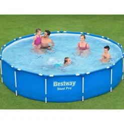 Piscine & Spa-vidaXL Bestway Piscine à cadre Steel Pro 396x84 cm