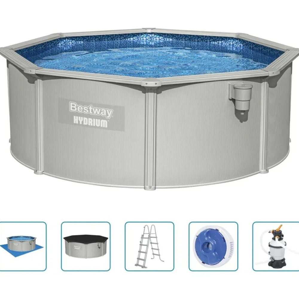 Piscine & Spa-vidaXL Bestway Piscine encadrée hors sol ronde Hydrium 360x120 cm