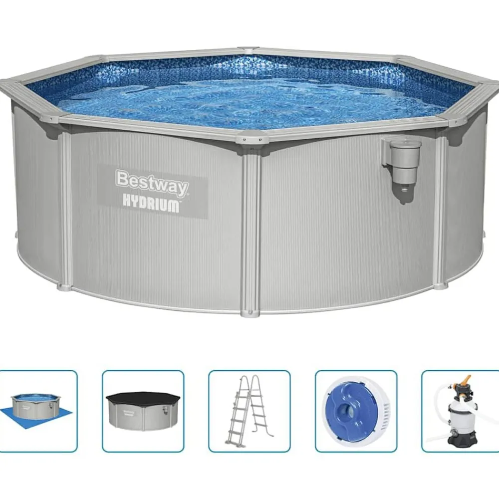 Piscine & Spa-vidaXL Bestway Piscine encadrée hors sol ronde Hydrium 360x120 cm