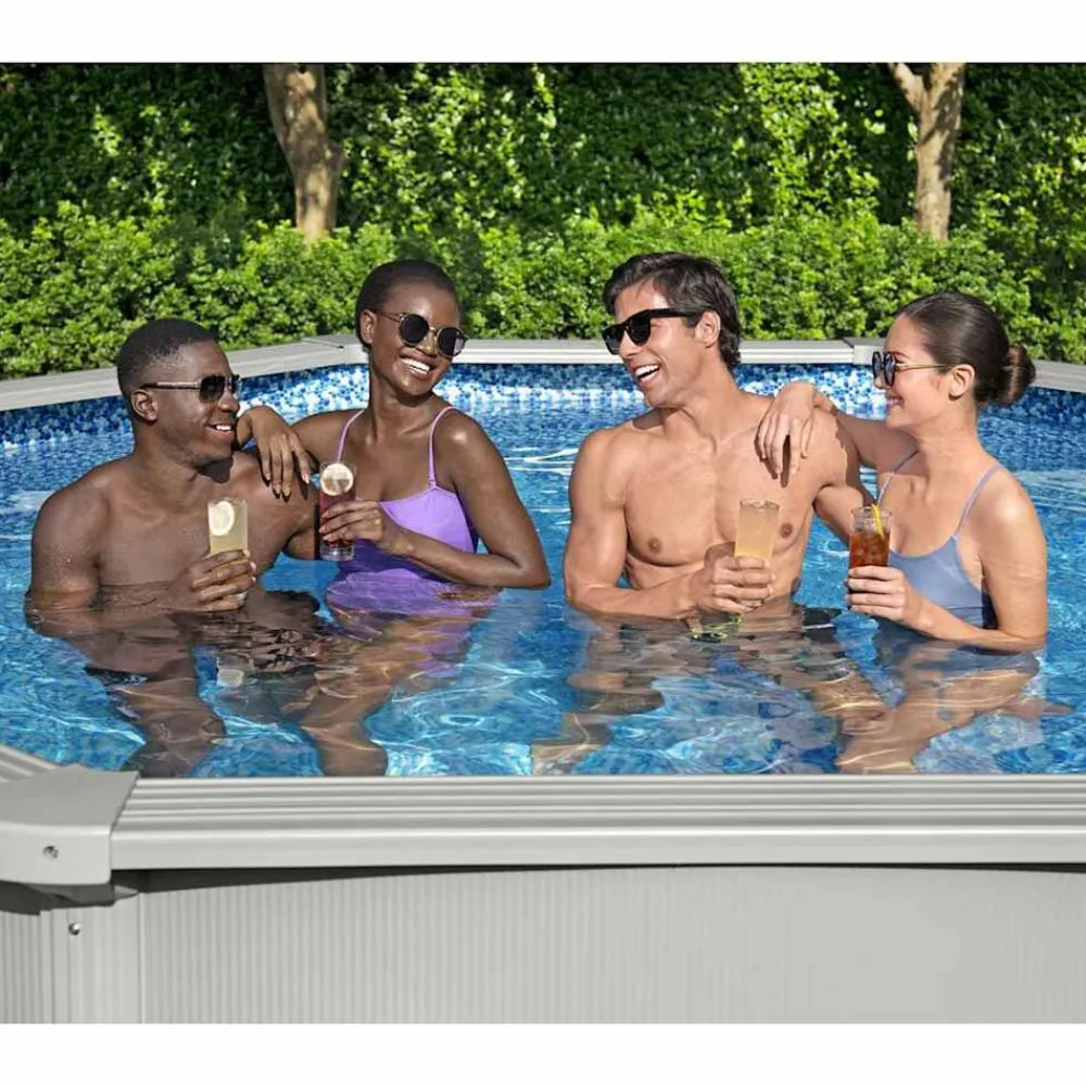 Piscine & Spa-vidaXL Bestway Piscine encadrée hors sol ronde Hydrium 360x120 cm